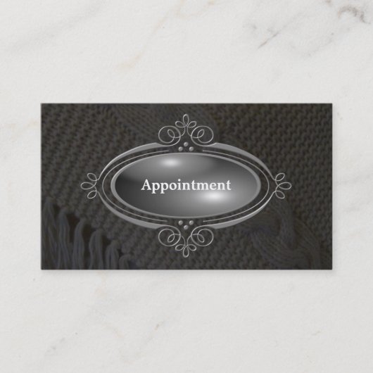 Carte De Rendez-vous Modèle de nomination élégant (Devant)