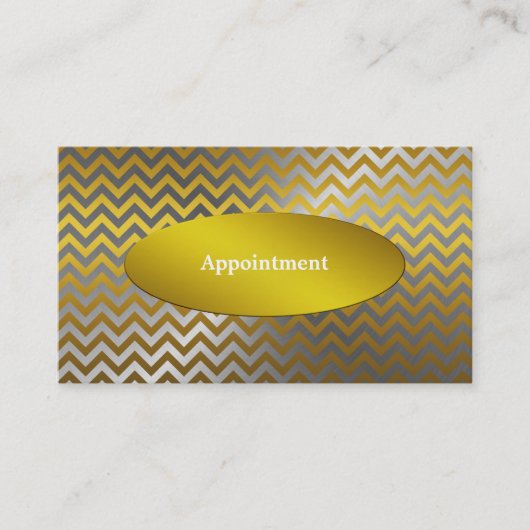 Carte De Rendez-vous Modèle de nomination élégant (Devant)