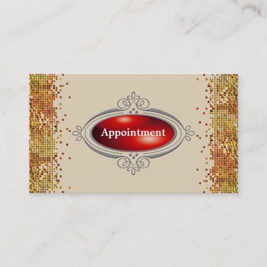 Carte De Rendez-vous Modèle de nomination élégant de la séquence (Devant)