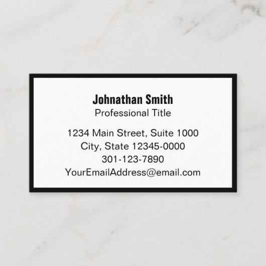 Carte De Rendez-vous Modèle professionnel de code QR noir et blanc (Devant)