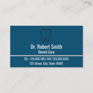 Carte De Rendez-vous Modern Blue Professional Dentist Appointment Card