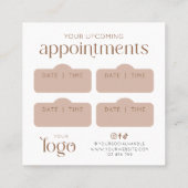 Carte De Rendez-vous Modern Boho Terracotta Beauty Hair Salon (Dos)