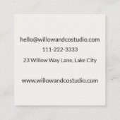 Carte De Rendez-vous Modern Dark Small Business (Dos)