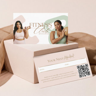 Carte De Rendez-vous Modern Elegant Fitness Personal Trainer Photo