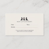 Carte De Rendez-vous Modern Neutral Cat Grooming Appointment  (Devant)