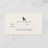 Carte De Rendez-vous Modern Neutral Dog Groomer Appointment | Editable  (Devant)