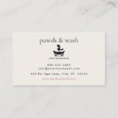 Carte De Rendez-vous Modern Neutral Mobile Dog Groomer Appointment (Dos)