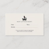 Carte De Rendez-vous Modern Neutral Mobile Dog Groomer Appointment (Devant)