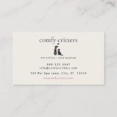 Carte De Rendez-vous Modern Neutral Pet Sitter Appointment | Editable (Dos)