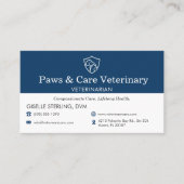 Carte De Rendez-vous Modern Pet Appointment Reminder Veterinarian (Devant)