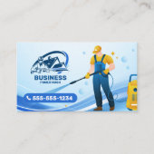 Carte De Rendez-vous Modern Pressure Washing Power Wash House Cleaning (Devant)