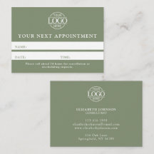 Modern Sage Green Professional Simple Reminder