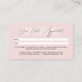 Carte De Rendez-vous Modern script typography professional reminder (Dos)