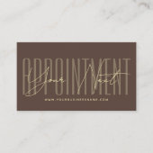 Carte De Rendez-vous Modern script typography professional reminder (Devant)