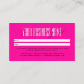 Carte De Rendez-vous Modern script typography professional reminder (Dos)