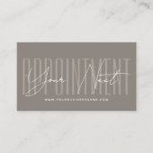 Carte De Rendez-vous Modern script typography professional reminder (Devant)