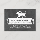 Carte de rendez-vous moderne Black Dog Grooming (Devant)