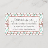 Carte De Rendez-vous Moderne Chic Mint Green Rose Parties scintillant o (Dos)