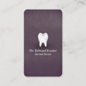 Carte De Rendez-vous Moderne Chic Purple Soins dentaires Dentiste Rende (Devant)
