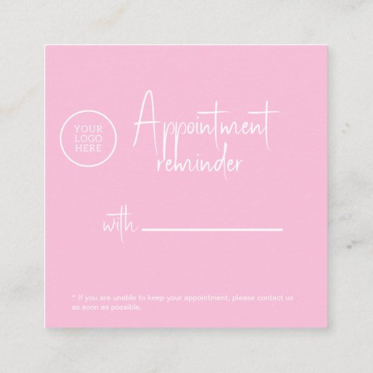 Carte de rendez-vous moderne Elegant avec QRcode (Dos)