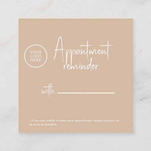 Carte de rendez-vous moderne Elegant avec QRcode (Dos)