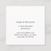 Carte De Rendez-vous Moderne Elégant Faux Gold Grey Blanc Beauté Salon (Dos)