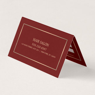 Carte de rendez-vous moderne et élégant, rouge et 