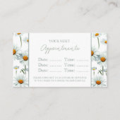 Carte De Rendez-vous Moderne Floral tendance (Dos)