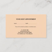 Carte De Rendez-vous moderne simple ajouter votre nom adresse texte ren (Dos)