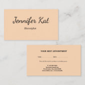 Carte De Rendez-vous moderne simple ajouter votre nom adresse texte ren (Devant / Derrière)