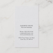 Carte de rendez-vous moderne Simple Beauty Salon (Dos)