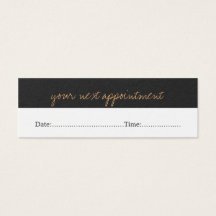 Carte de rendez-vous moderne Simple Beauty Salon