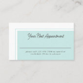 Carte de rendez-vous moderne simple féminin suivan (Devant)