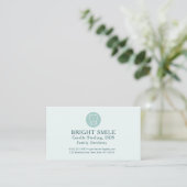 Carte de rendez-vous moderne turquoise clair pour  (Debout devant)