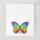 Carte De Rendez-vous Monarque papillon arc-en-ciel (Extérieur déplié)