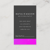 Carte de rendez-vous Monogram Vibrant Colors (Dos)