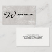 Carte De Rendez-vous Monogramme de script | Simple (Devant / Derrière)