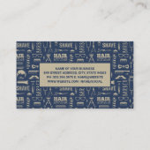 Carte De Rendez-vous Motif Barber Tools (Dos)
