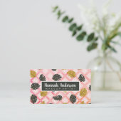 Carte De Rendez-vous Motif Monstera Leaf | Géométrique | Aquarelle (Debout devant)