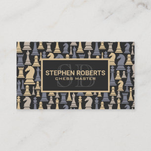 Carte De Rendez-vous Motif Pièces d'échecs