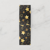 Carte De Rendez-vous Motif sans couture avec étoiles d'or (Extérieur déplié)