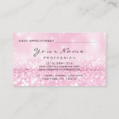 Carte De Rendez-vous Nails Artiste Manucure Parties scintillant Rendez- (Dos)