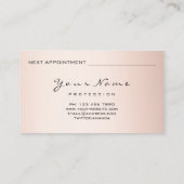Carte de rendez-vous Namaste Joga Reflexology Pink (Dos)