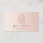 Carte de rendez-vous Namaste Joga Reflexology Pink (Devant)
