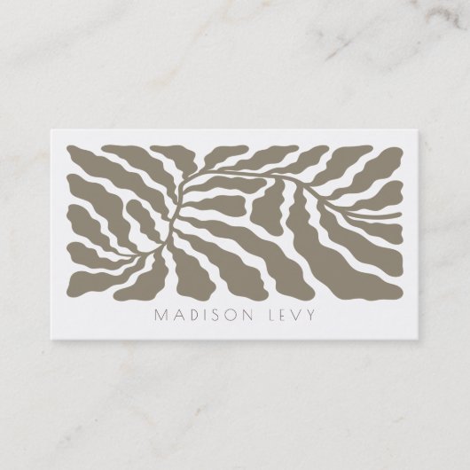 Carte De Rendez-vous Nature Branch Minimalist Appointment Cards (Devant)