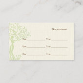 Carte De Rendez-vous Naturopathy, guérison holistique, thérapie d'arome (Dos)