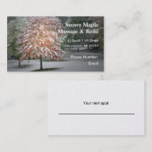 Carte De Rendez-vous Neige sur les érables (Devant / Derrière)