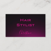 carte de rendez-vous néon rose (Devant)