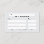 Carte De Rendez-vous Nettoyer la boîte à comprimés pilules Professionne (Dos)