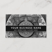 Carte De Rendez-vous Noir et blanc Sacred Moderne Élégant Professionnel (Devant)